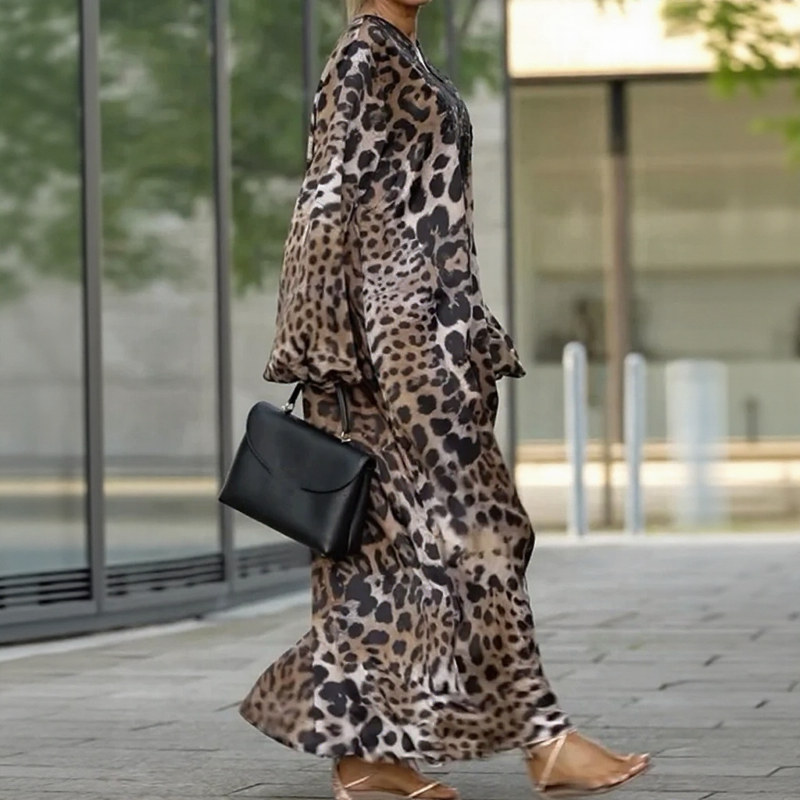 Wild Élégance™ Dress with Animal Print and Long Fitting / Wild Freedom Dressed in Sophistication!