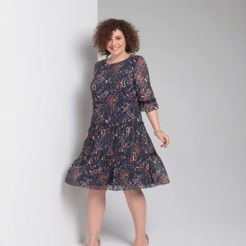 Luana Poème™ Dress in Lightweight Chiffon with Puffed Sleeves / A Boho Classic for Free Hearts!
