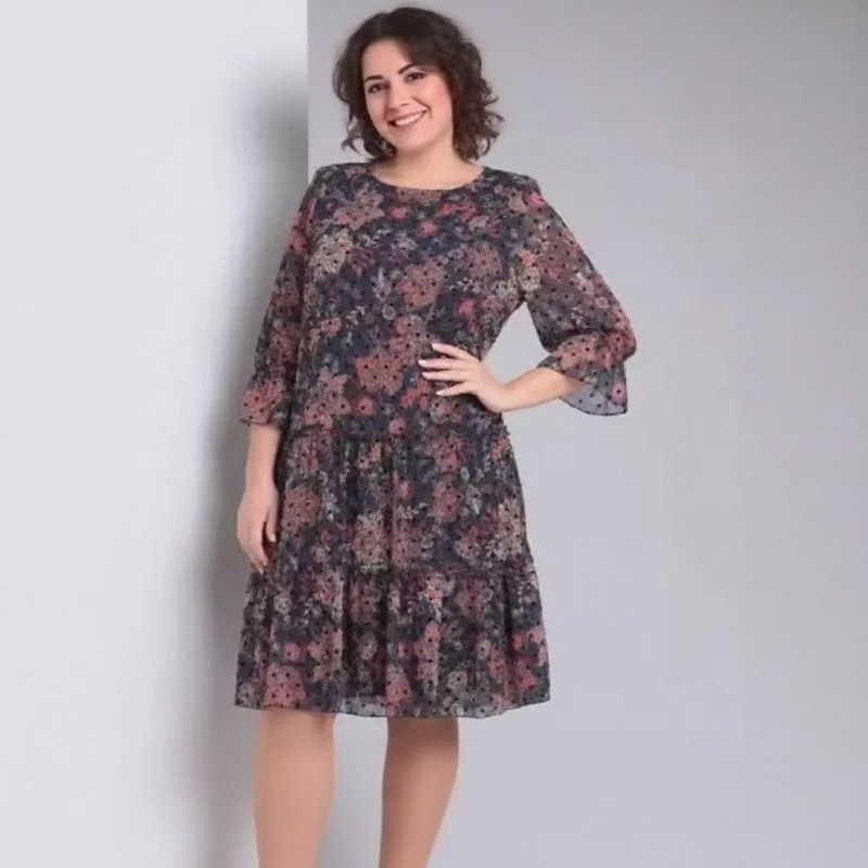 Luana Poème™ Dress in Lightweight Chiffon with Puffed Sleeves / A Boho Classic for Free Hearts!