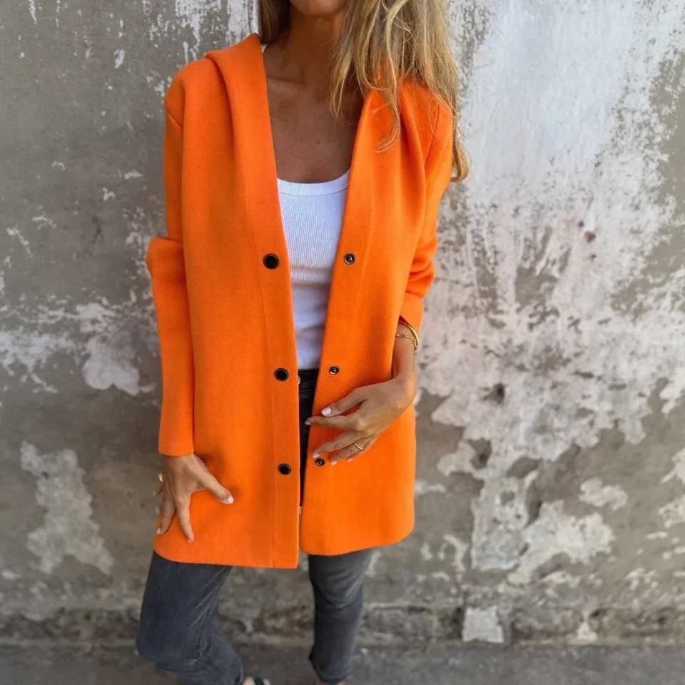 Cityline Charm™ Jacket in Premium Heavyweight Knit with Back Ring Detail / Sophisticated Urban Style That Never Goes Out of Fashion!