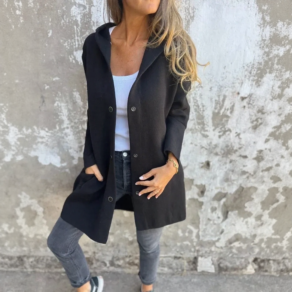Cityline Charm™ Jacket in Premium Heavyweight Knit with Back Ring Detail / Sophisticated Urban Style That Never Goes Out of Fashion!