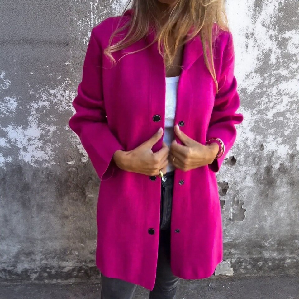 Cityline Charm™ Jacket in Premium Heavyweight Knit with Back Ring Detail / Sophisticated Urban Style That Never Goes Out of Fashion!