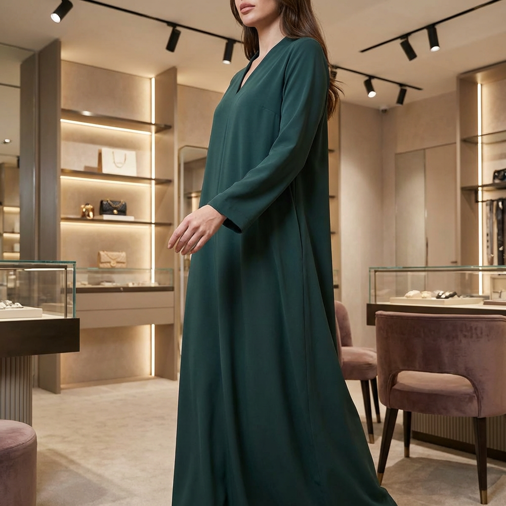 Lúmina™ Textured Premium Knit Dress with Elegant Neckline