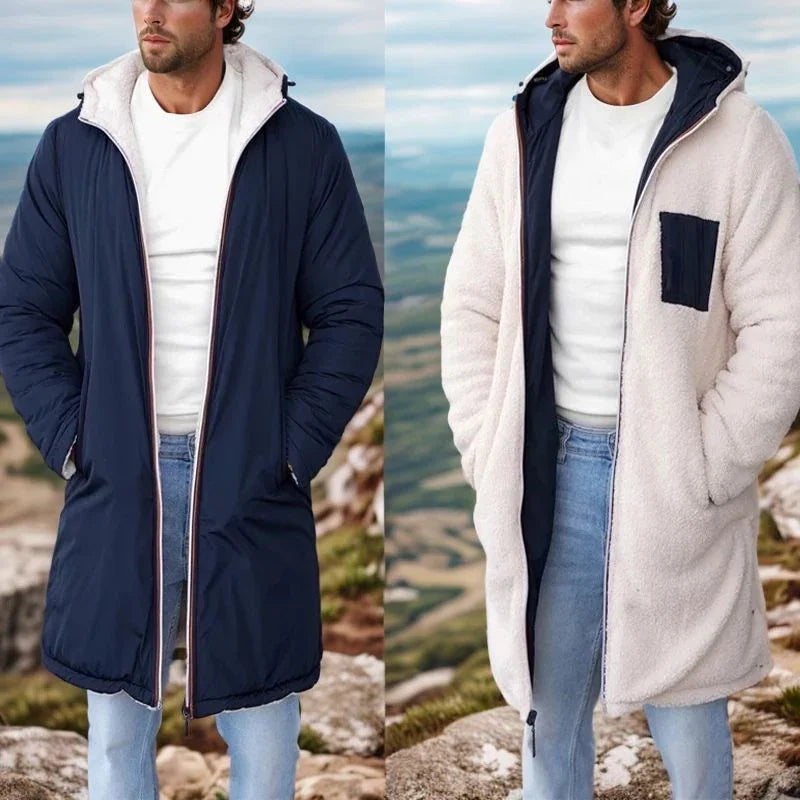 Men’s 2-in-1 Dual-Sided Jacket with Thermal Insulation – Maximum Warmth and Style for Extreme Cold
