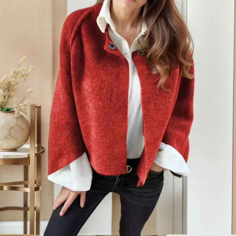 Claire™ Long Coat with Velvety Touch / Comfort and Elegance for Cold Days!