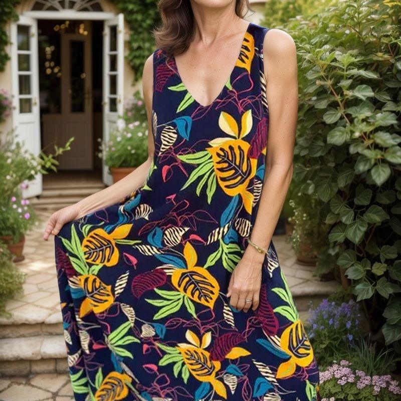 Miami Dress™ with Vibrant Print and Ultra-Light Feel / For Sunny Days, Style and Ultimate Comfort!