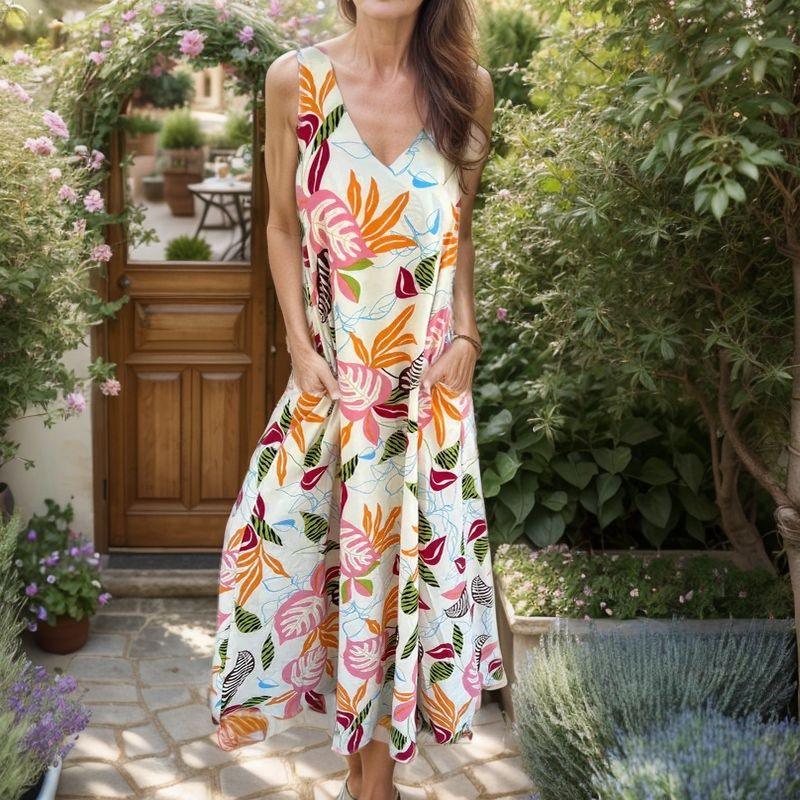 Miami Dress™ with Vibrant Print and Ultra-Light Feel / For Sunny Days, Style and Ultimate Comfort!