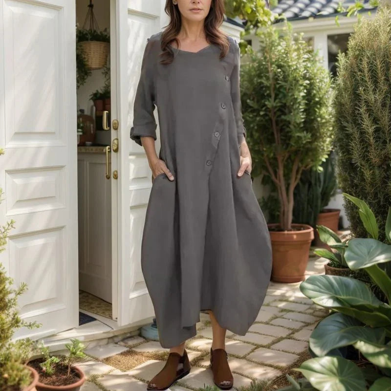 Siena™ Dress in Soft Cotton Linen / Comfort and Elegance for the Woman who Lives Lightly!
