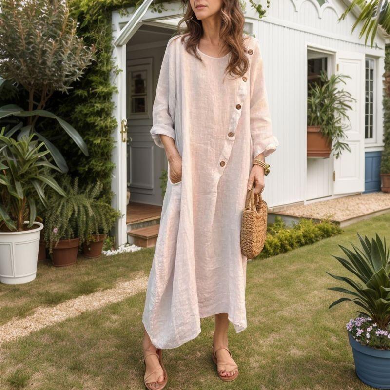Siena™ Dress in Soft Cotton Linen / Comfort and Elegance for the Woman who Lives Lightly!