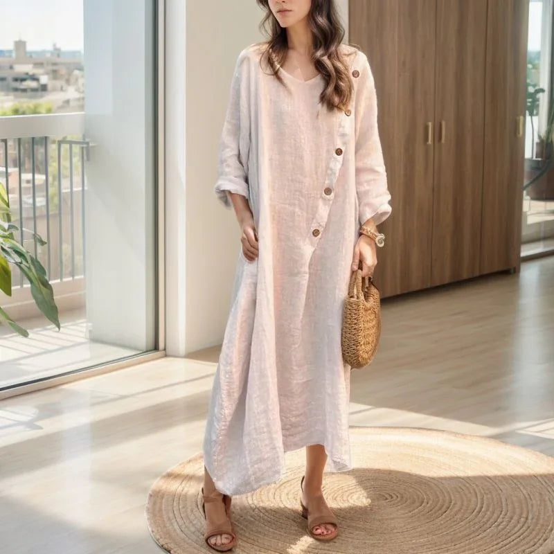 Siena™ Dress in Soft Cotton Linen / Comfort and Elegance for the Woman who Lives Lightly!