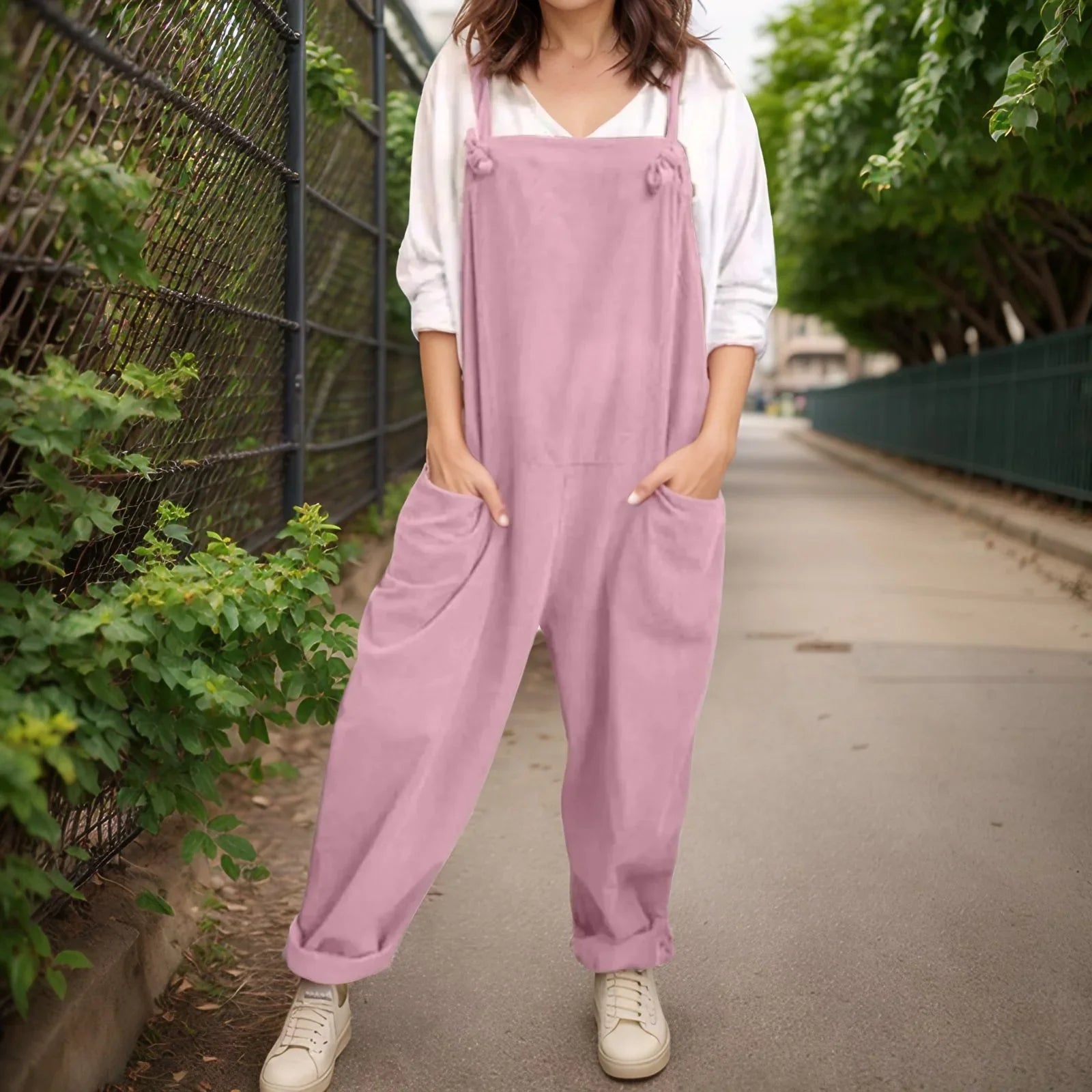 Amelie™ Jumpsuit with Oversized Design and Stylish Pockets / For those Who Live in Freedom and Casual Elegance!