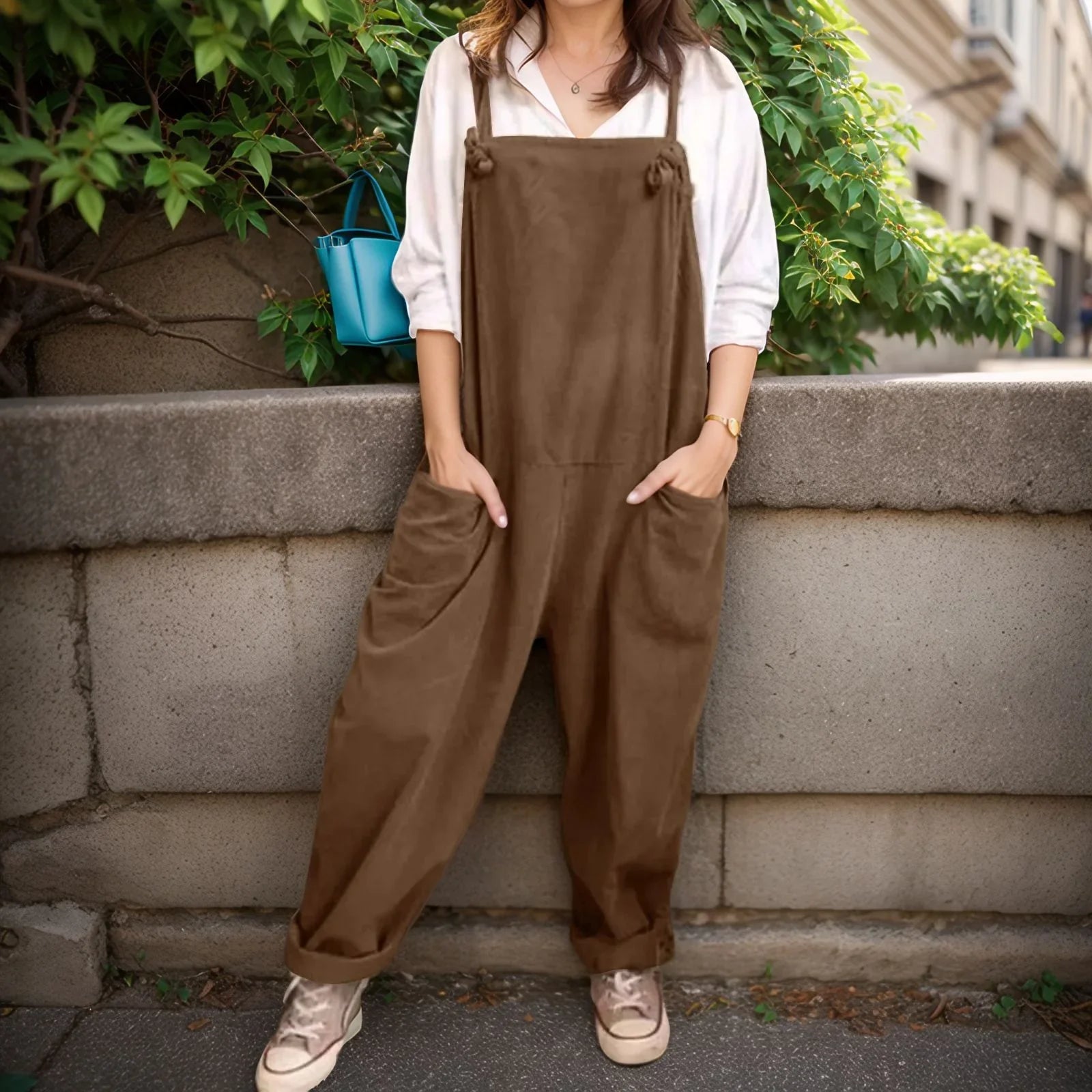 Amelie™ Jumpsuit with Oversized Design and Stylish Pockets / For those Who Live in Freedom and Casual Elegance!