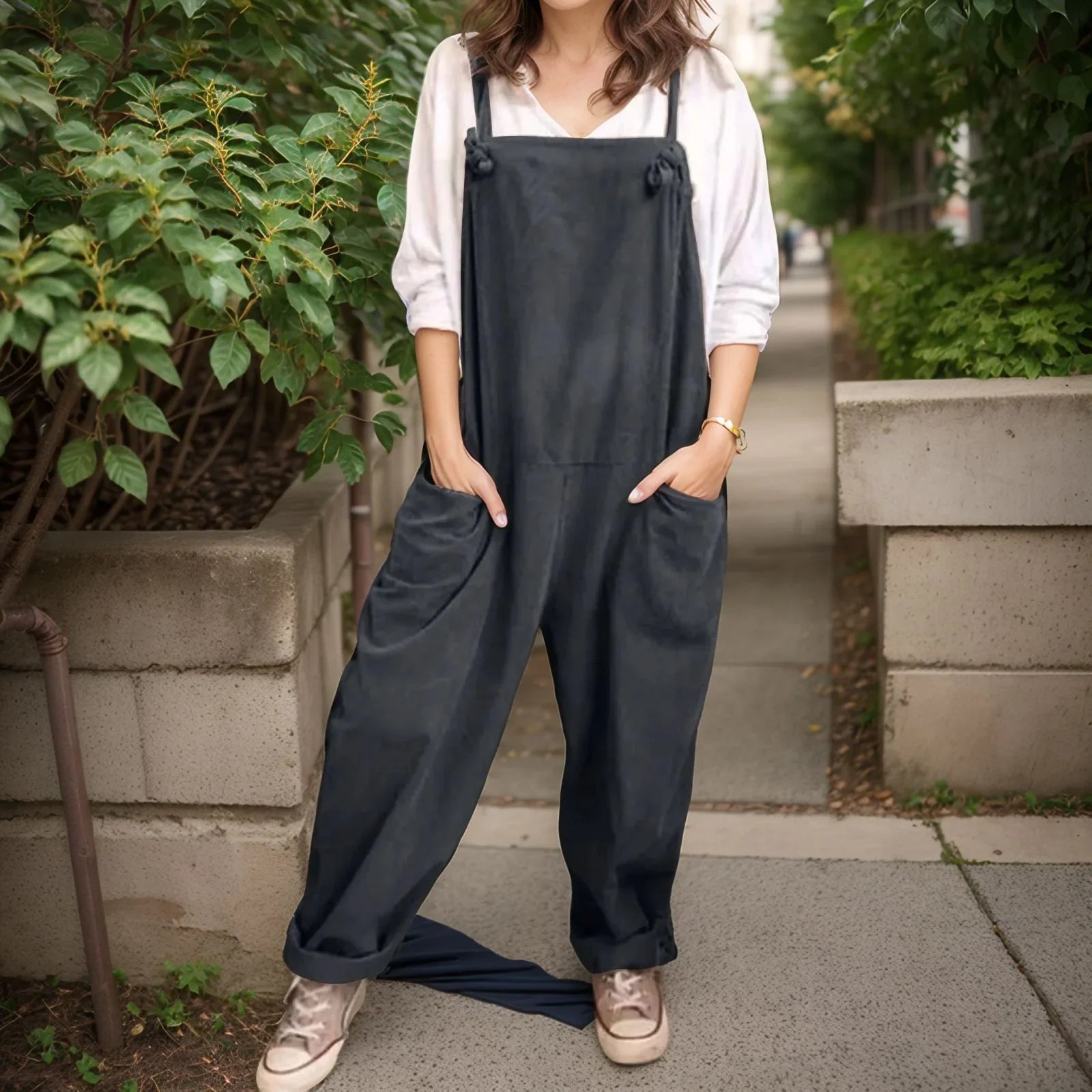 Amelie™ Jumpsuit with Oversized Design and Stylish Pockets / For those Who Live in Freedom and Casual Elegance!