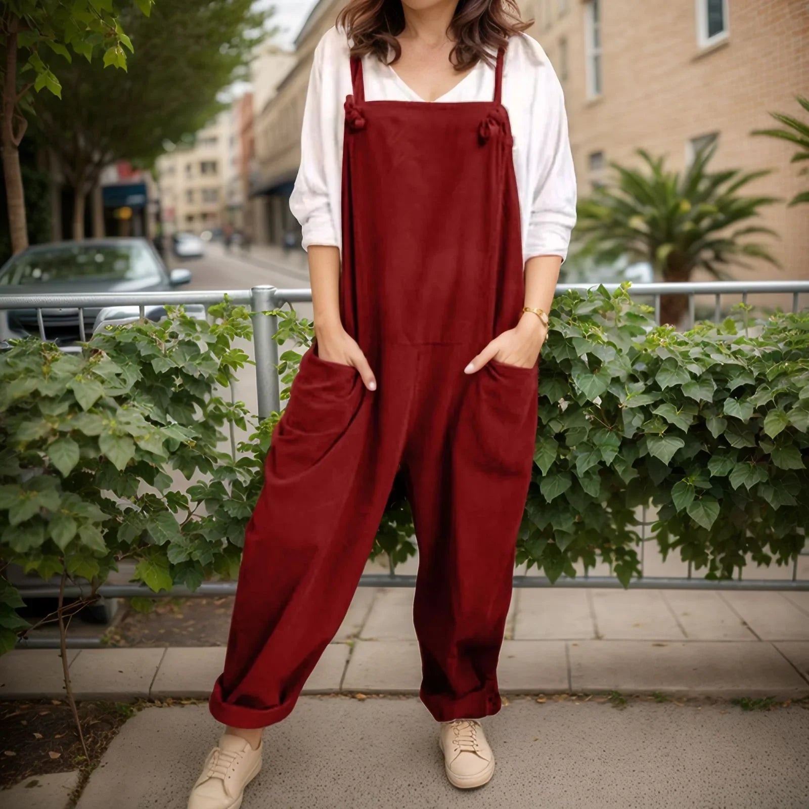 Amelie™ Jumpsuit with Oversized Design and Stylish Pockets / For those Who Live in Freedom and Casual Elegance!