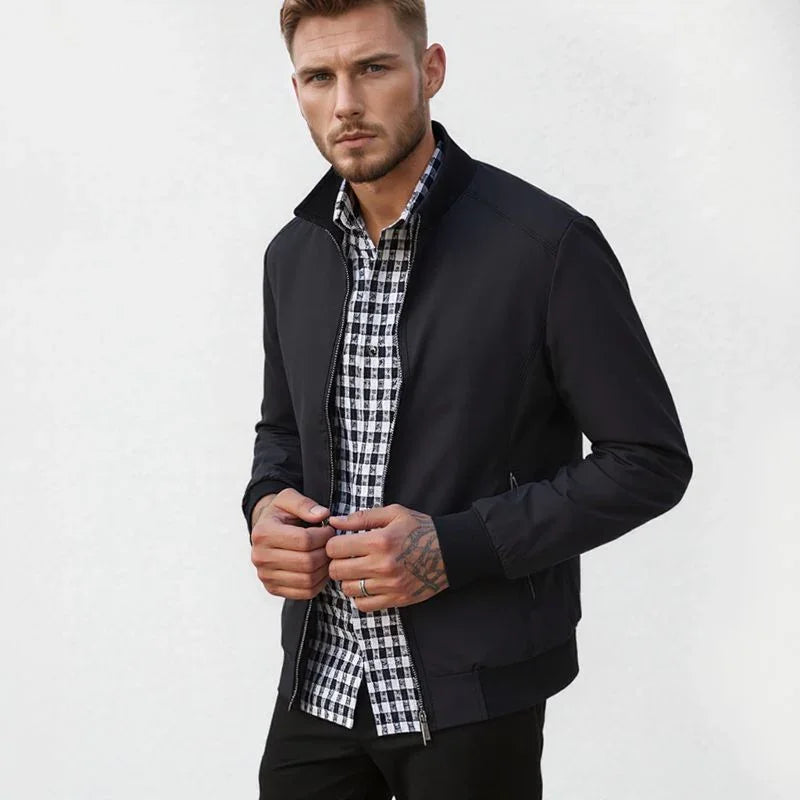Lancaster™ Jacket with English Plaid Lining / Casual Sophistication for Men of Taste!