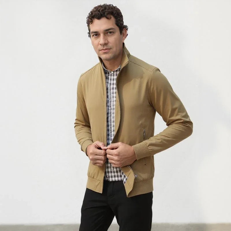 Lancaster™ Jacket with English Plaid Lining / Casual Sophistication for Men of Taste!
