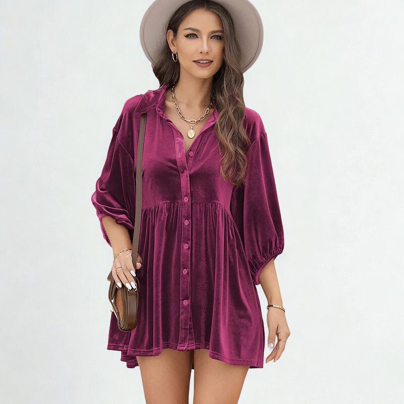 Elisabette™ Shirt in Premium Satin Velvet / Timeless Elegance with a Soft Touch and Sophisticated Fit