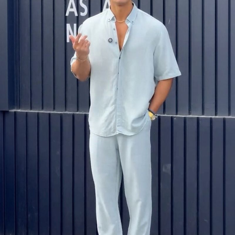 Capri Uomo™ Set in Smart Fabric with Minimalist Design / European Mediterranean Luxury for Summer 2025-2026!