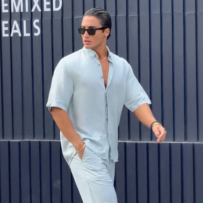 Capri Uomo™ Set in Smart Fabric with Minimalist Design / European Mediterranean Luxury for Summer 2025-2026!