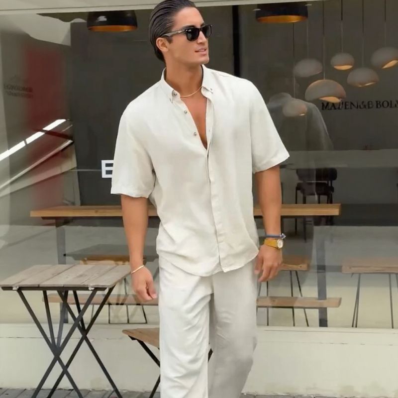 Capri Uomo™ Set in Smart Fabric with Minimalist Design / European Mediterranean Luxury for Summer 2025-2026!