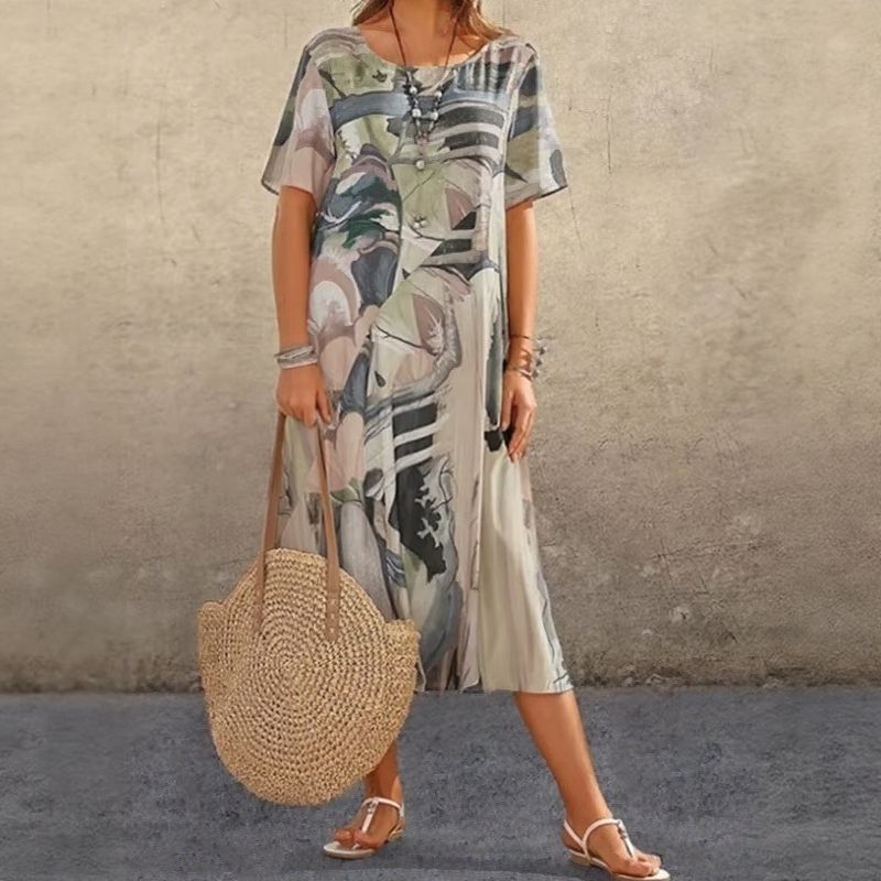 Gallery™ Dress in Contemporary Abstract Print / The Style that Turns You into a Work of Art!
