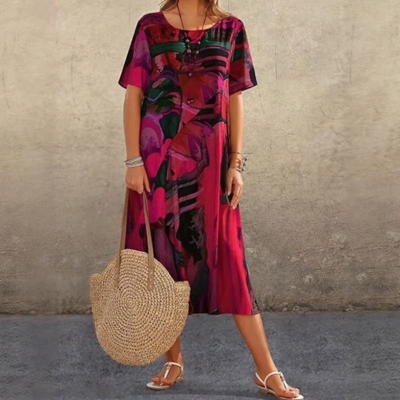 Gallery™ Dress in Contemporary Abstract Print / The Style that Turns You into a Work of Art!