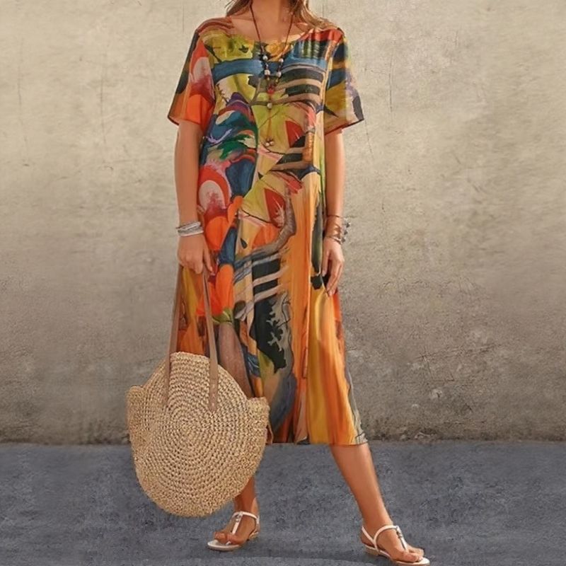 Gallery™ Dress in Contemporary Abstract Print / The Style that Turns You into a Work of Art!