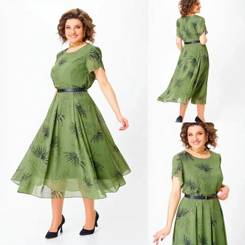 Sintra™ Dress in Flowing Poplin with Gifted Belt / A Mystical and Elegant Aura for Women Who Live with Timeless Style
