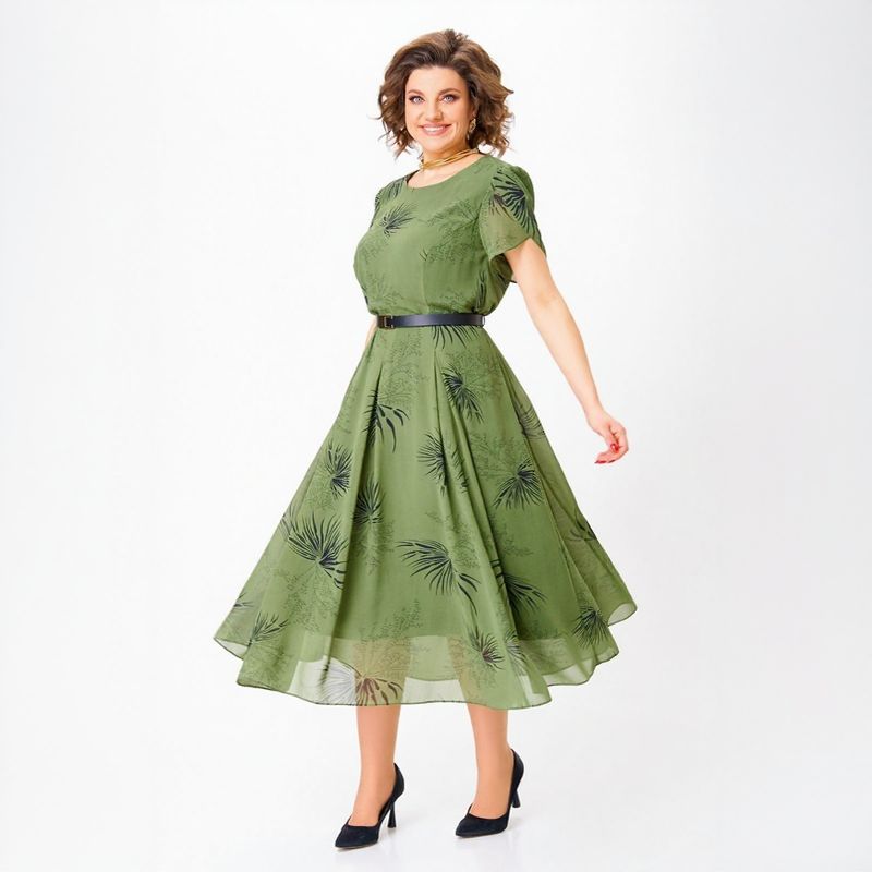 Sintra™ Dress in Flowing Poplin with Gifted Belt / A Mystical and Elegant Aura for Women Who Live with Timeless Style