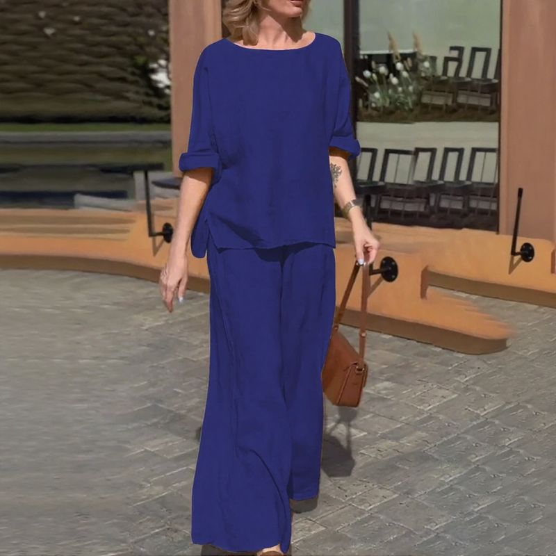Noronha™ Set in Cotton Linen with Comfortable Fit / Sophisticated Simplicity that Delights!