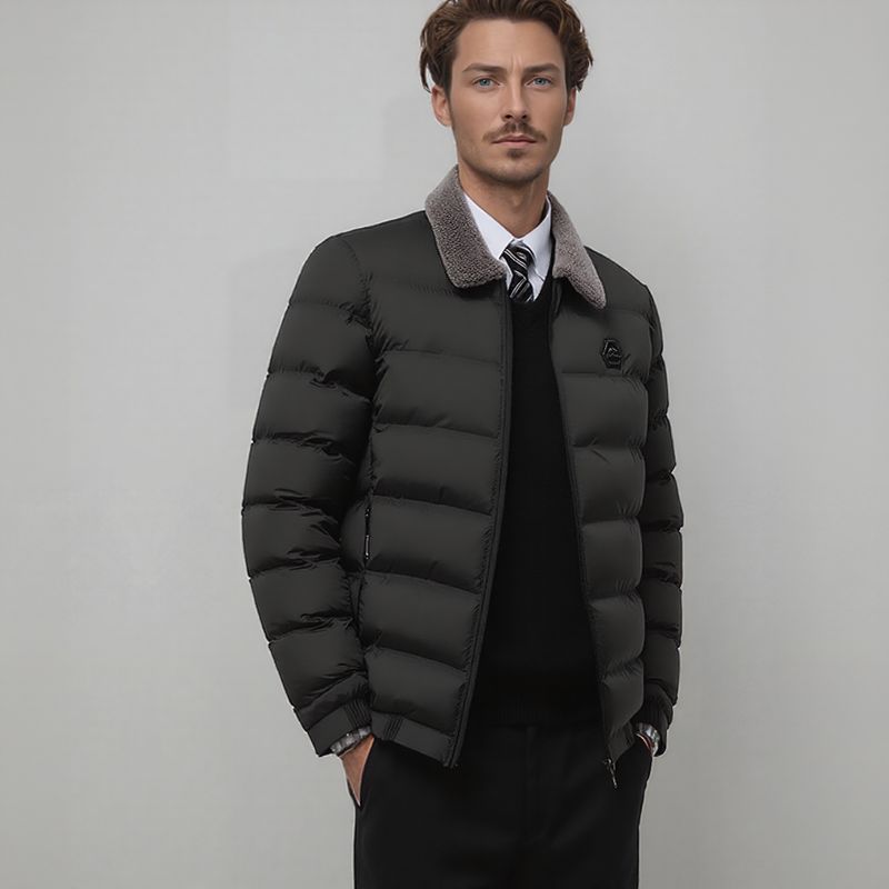 Montreux™ Jacket with Textured Collar and Thermal Insulation / Total Protection Against Cold and Rain with Sophisticated Style!