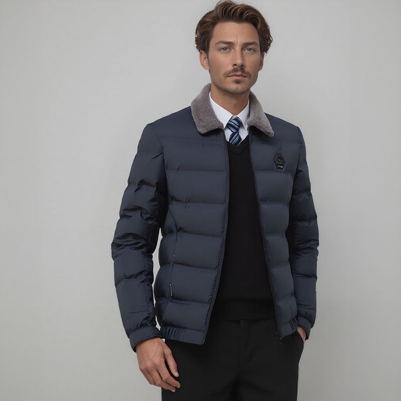 Montreux™ Jacket with Textured Collar and Thermal Insulation / Total Protection Against Cold and Rain with Sophisticated Style!