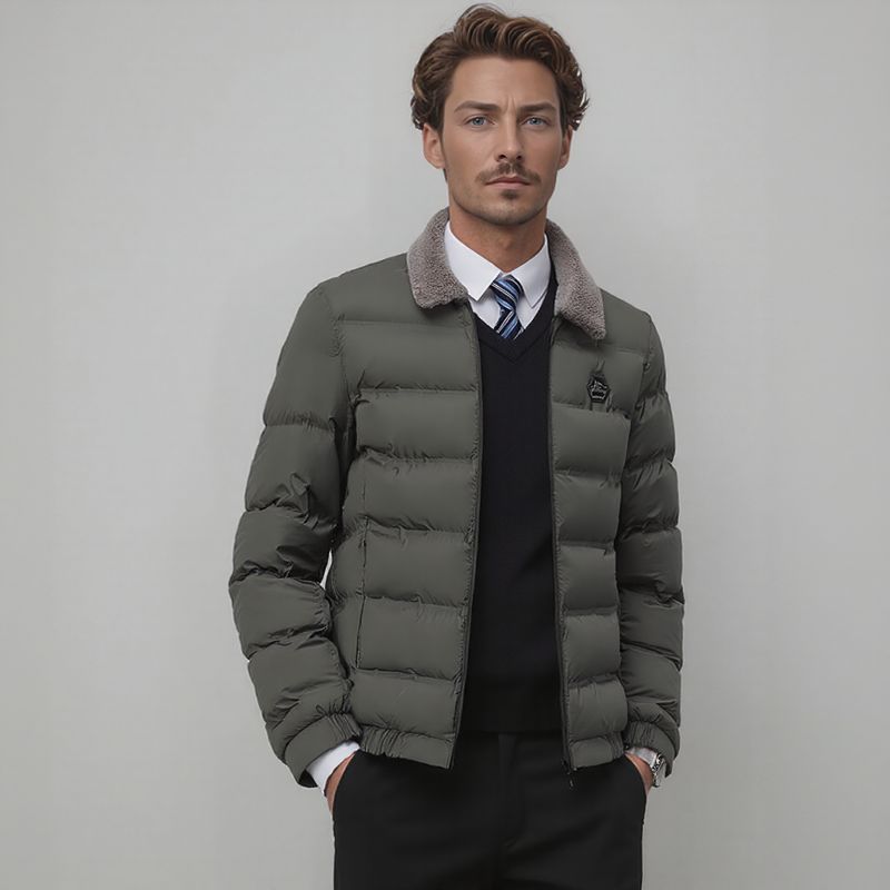 Montreux™ Jacket with Textured Collar and Thermal Insulation / Total Protection Against Cold and Rain with Sophisticated Style!