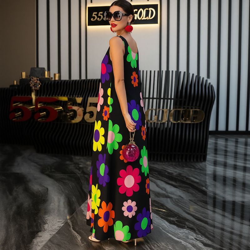 Flora™ Dress in Lightweight Fabric with Vibrant Floral Print / For Women Who Exude Energy and Charm!