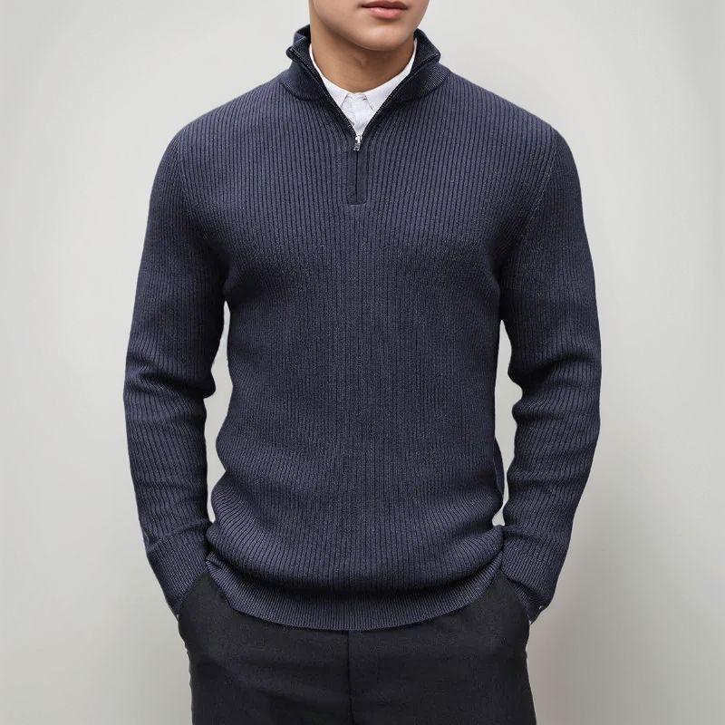 Valhalla™ Sweater in Premium Ribbed Tricot with High Neck / Minimalist Design, Impeccable Structure, and a Presence that Commands Respect!