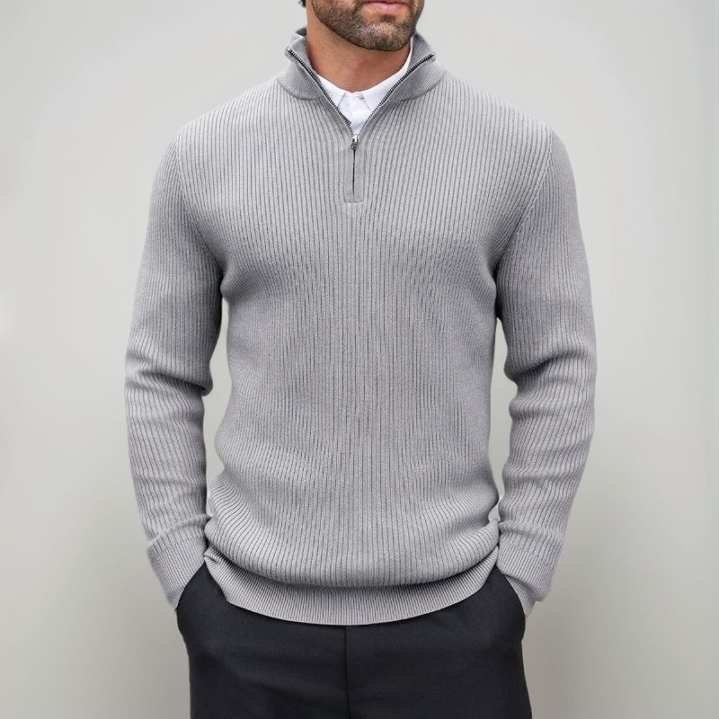 Valhalla™ Sweater in Premium Ribbed Tricot with High Neck / Minimalist Design, Impeccable Structure, and a Presence that Commands Respect!