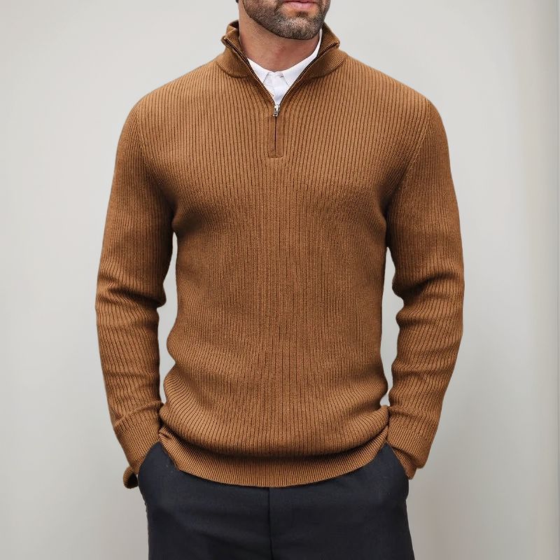 Valhalla™ Sweater in Premium Ribbed Tricot with High Neck / Minimalist Design, Impeccable Structure, and a Presence that Commands Respect!