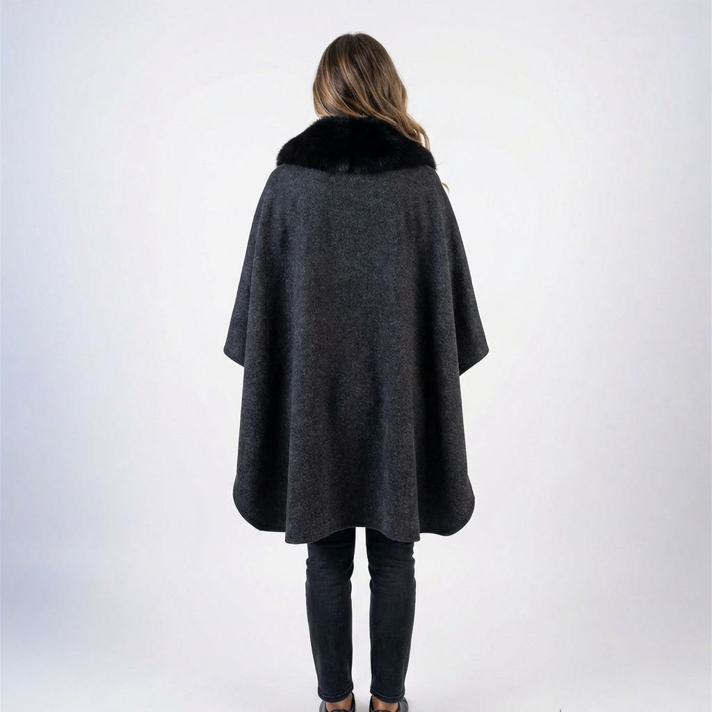 Sion™ Women's Coat with Luxurious Faux Fox Collar