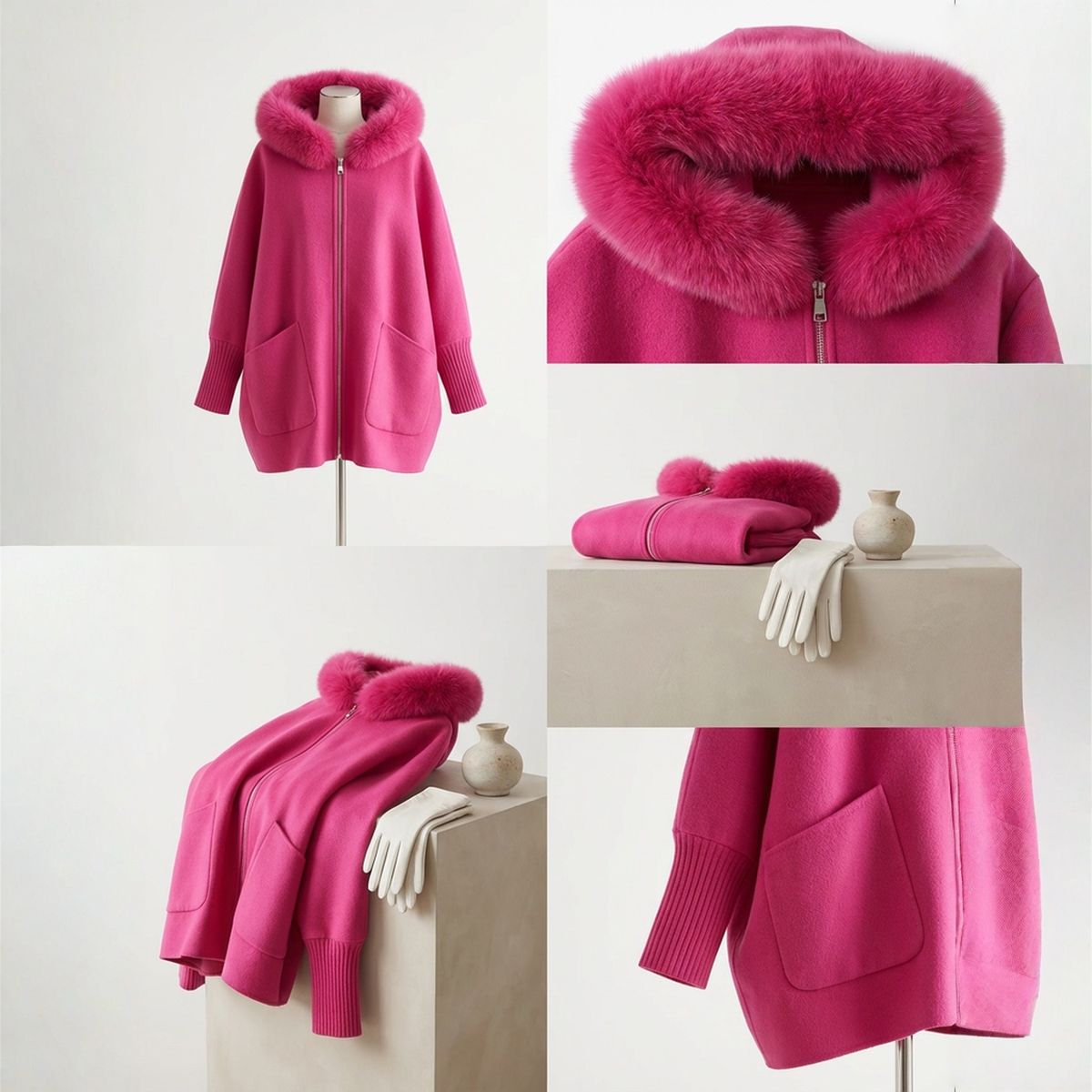 Scarlet™ Women's Coat with Luxurious Plush Hood
