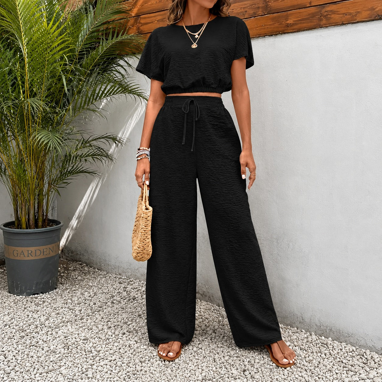 Juliette™ Premium Viscose Set with Cropped Top