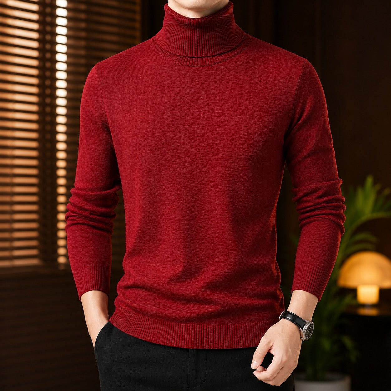 Vermont™ Turtleneck Sweater with Velvet-Lined Interior