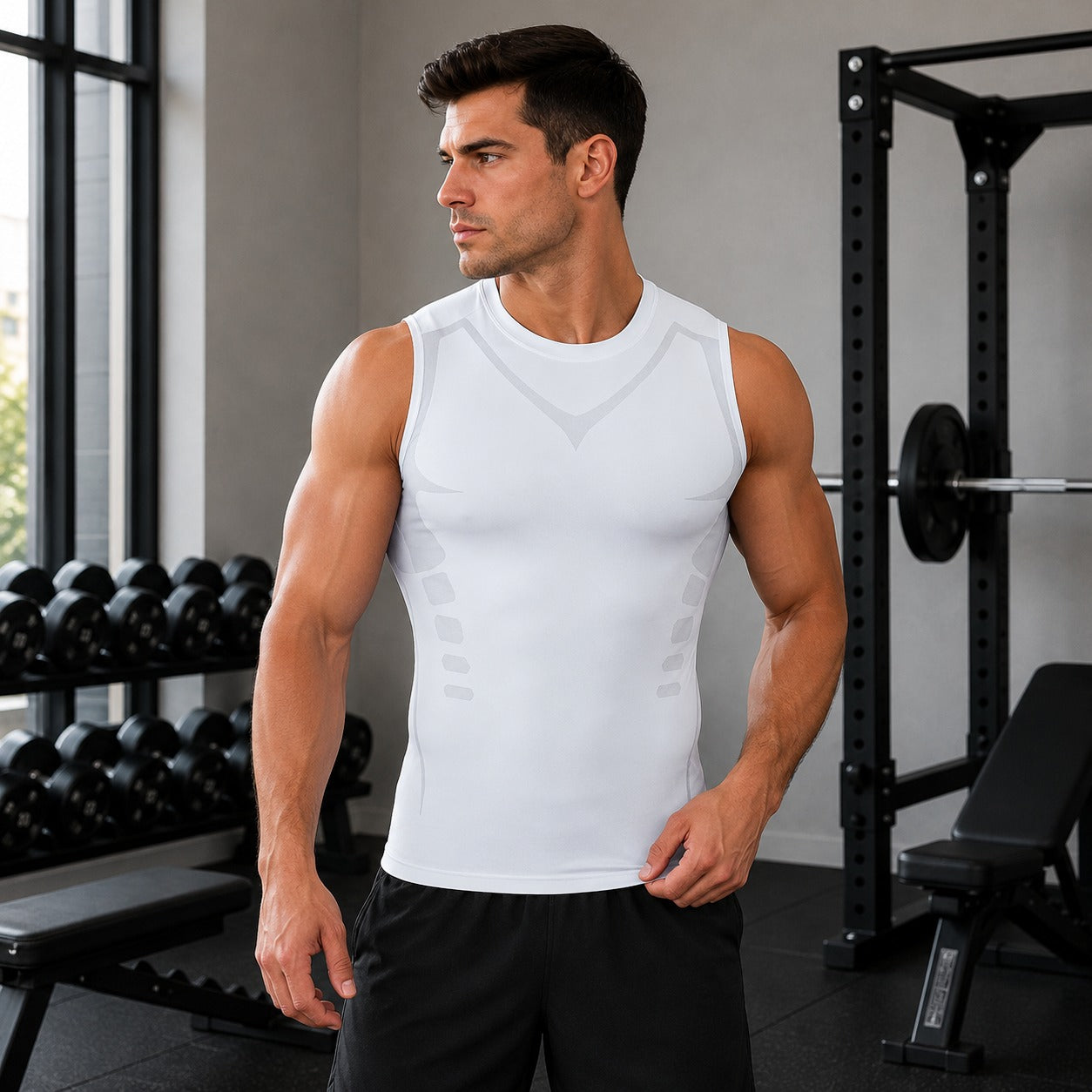 Spartan™ Shaping Compression Vest in Breathable Fabric with Ionic Technology