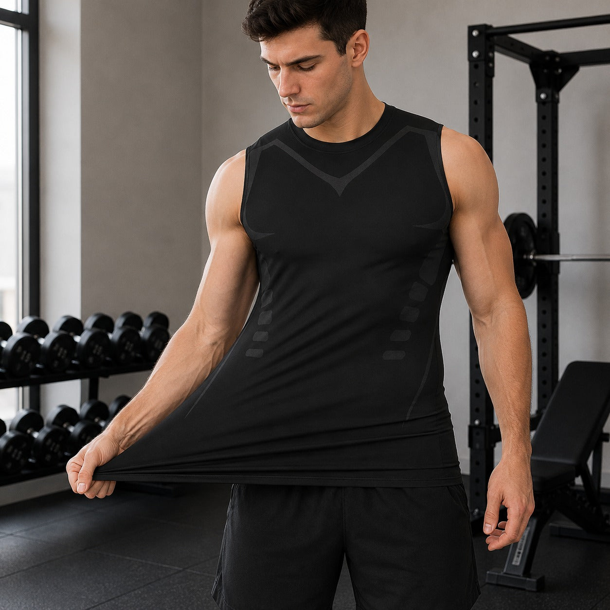 Spartan™ Shaping Compression Vest in Breathable Fabric with Ionic Technology