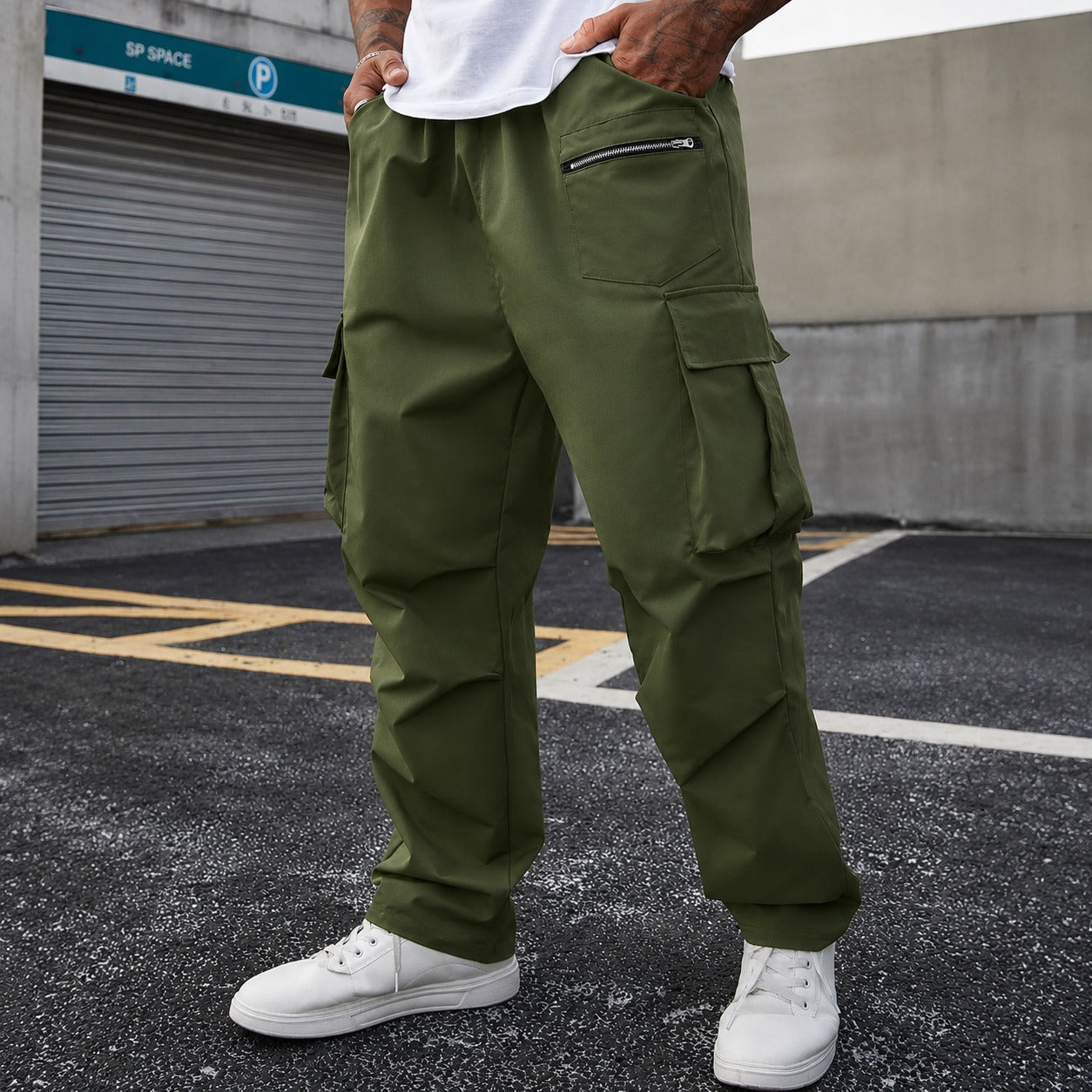 Pants Orson™ with Cargo Pockets, Front Zip Pocket and Jogger Fit
