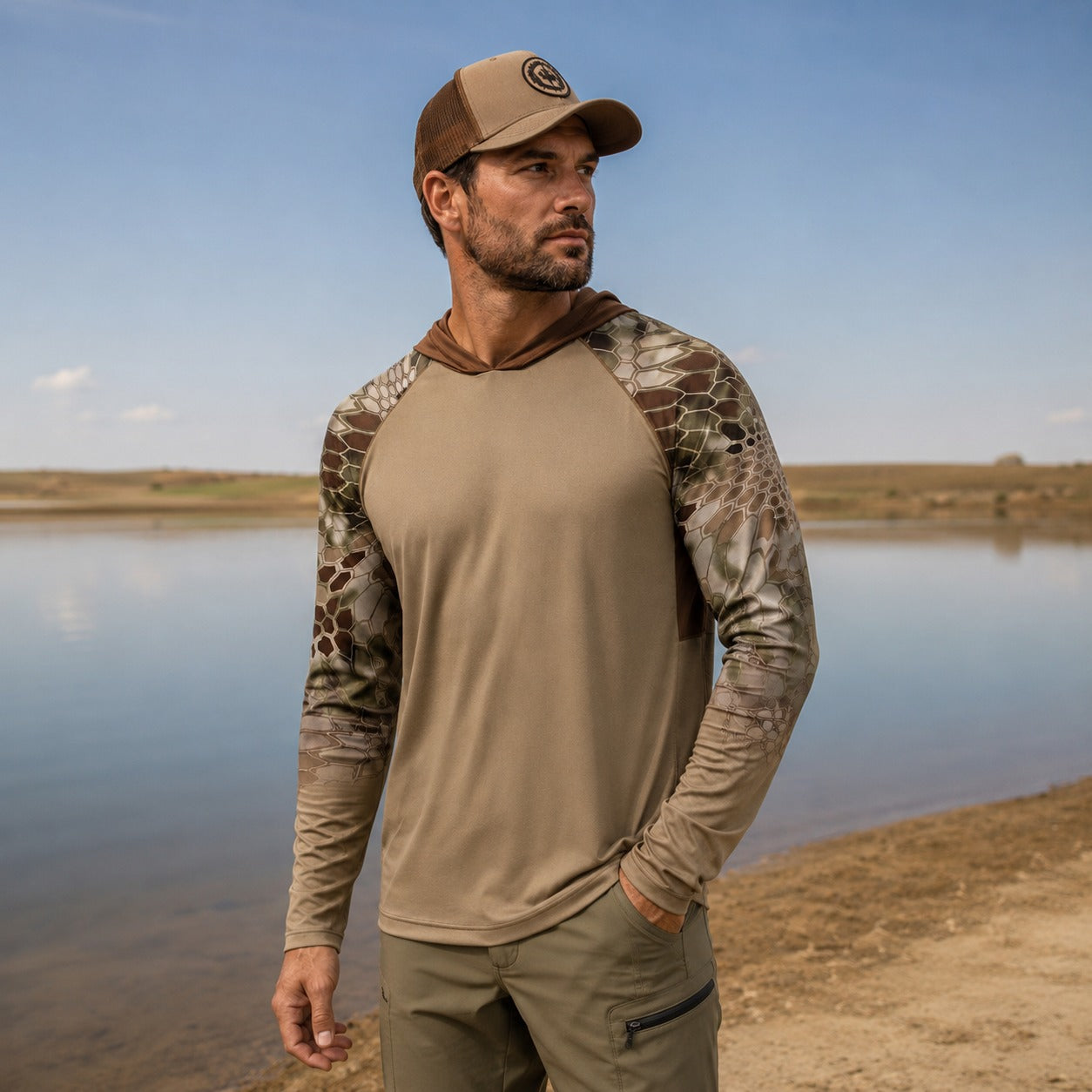 Fishing Shirt Scott™ with Hood, UPF 50+ and Breathable Fabric