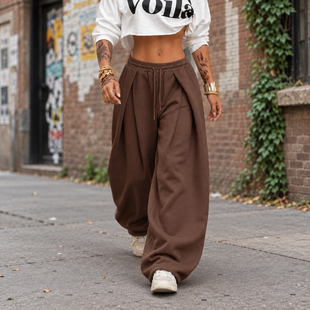 Vanah™ Wide-Leg Pants with Elastic Waist