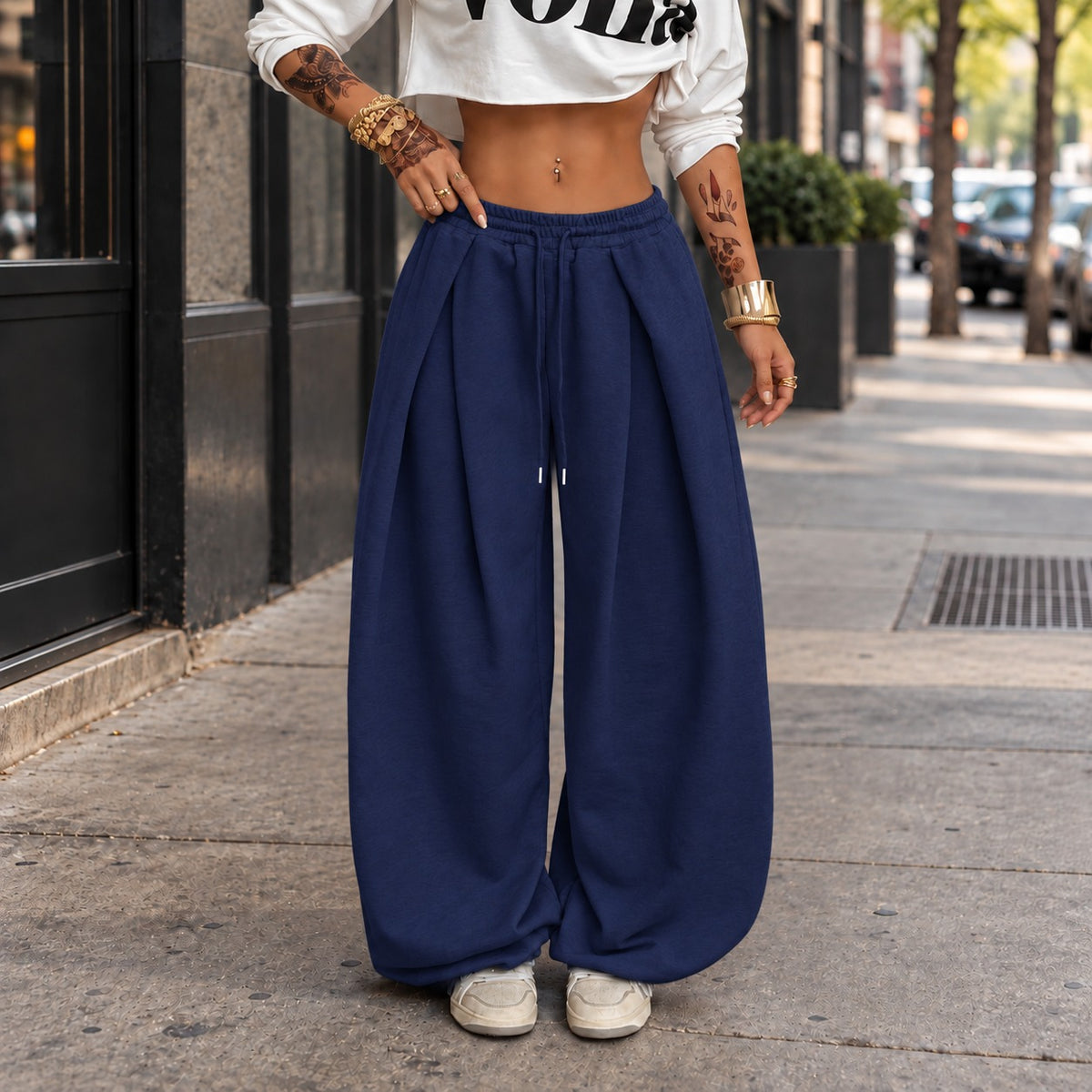 Vanah™ Wide-Leg Pants with Elastic Waist