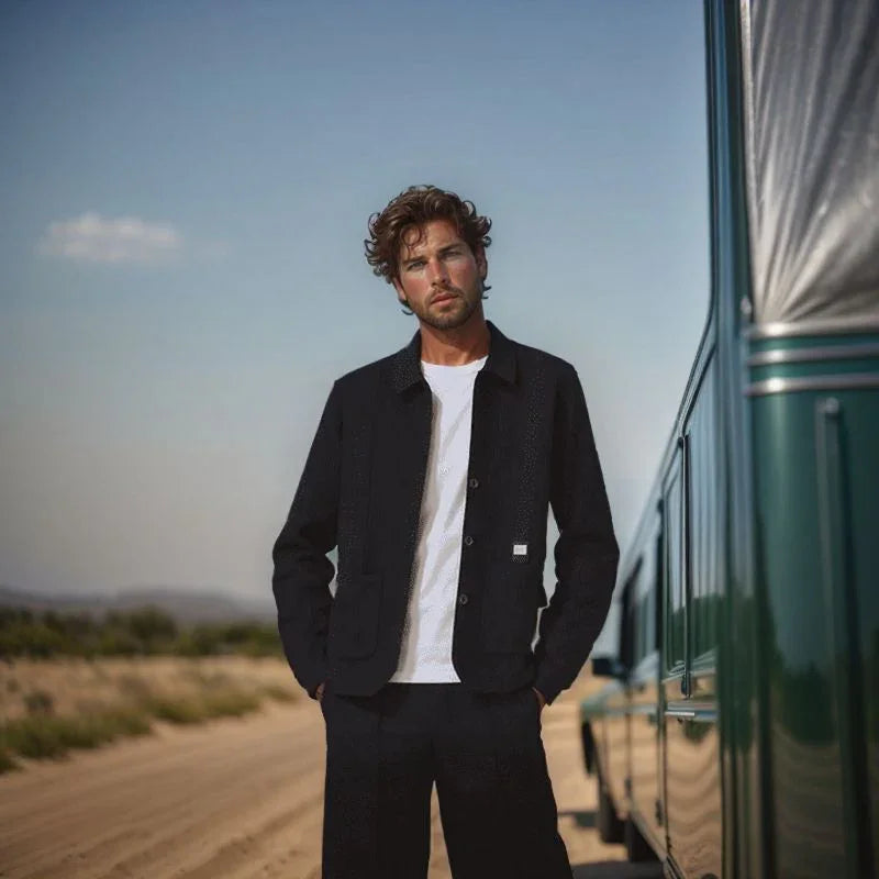 Nolan™ Cardigan in Textured Knit with Premium Finish / Casual Sophistication for Cooler Days!