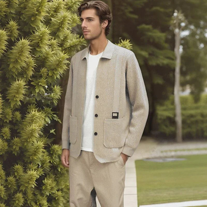 Nolan™ Cardigan in Textured Knit with Premium Finish / Casual Sophistication for Cooler Days!