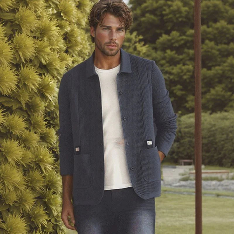 Nolan™ Cardigan in Textured Knit with Premium Finish / Casual Sophistication for Cooler Days!